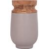 ΔΙΑΚΟΣΜΗΤΙΚΟ ΒΑΖΟ ΔΑΠΕΔΟΥ LINTER HM4662.05S FIBER CEMENT ΓΚΡΙ ΜΑΤ--ΞΥΛΟ ΤΕΑΚ Φ34x60Υεκ