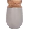 ΔΙΑΚΟΣΜΗΤΙΚΟ ΒΑΖΟ ΔΑΠΕΔΟΥ LINTER HM4662.03S FIBER CEMENT ΓΚΡΙ--ΞΥΛΟ ΤΕΑΚ Φ34x60Υεκ.