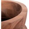 ΔΙΑΚΟΣΜΗΤΙΚΟ ΒΑΖΟ ΔΑΠΕΔΟΥ LINTER HM4662.01S FIBER CEMENT ΜΑΥΡΟ--ΞΥΛΟ ΤΕΑΚ Φ34x60Υεκ.