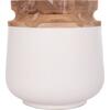 ΔΙΑΚΟΣΜΗΤΙΚΟ ΒΑΖΟ ΔΑΠΕΔΟΥ LINTER HM4662.02L FIBER CEMENT ΛΕΥΚΟ--ΞΥΛΟ ΤΕΑΚ Φ41x47Υεκ.