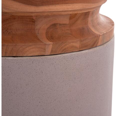 ΔΙΑΚΟΣΜΗΤΙΚΟ ΒΑΖΟ ΔΑΠΕΔΟΥ LINTER HM4662.05L FIBER CEMENT ΓΚΡΙ ΜΑΤ--ΞΥΛΟ ΤΕΑΚ Φ41x47Υεκ