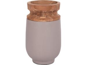 ΔΙΑΚΟΣΜΗΤΙΚΟ ΒΑΖΟ ΔΑΠΕΔΟΥ LINTER HM4662.05S FIBER CEMENT ΓΚΡΙ ΜΑΤ--ΞΥΛΟ ΤΕΑΚ Φ34x60Υεκ
