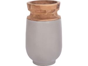 ΔΙΑΚΟΣΜΗΤΙΚΟ ΒΑΖΟ ΔΑΠΕΔΟΥ LINTER HM4662.03S FIBER CEMENT ΓΚΡΙ--ΞΥΛΟ ΤΕΑΚ Φ34x60Υεκ.