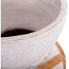 ΔΙΑΚΟΣΜΗΤΙΚΟ ΒΑΖΟ ΔΑΠΕΔΟΥ MAYNARD HM4672.02S FIBER CEMENT ΛΕΥΚΟ--RATTAN Φ27.5x50Υεκ
