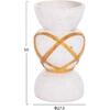 ΔΙΑΚΟΣΜΗΤΙΚΟ ΒΑΖΟ ΔΑΠΕΔΟΥ MAYNARD HM4672.02S FIBER CEMENT ΛΕΥΚΟ--RATTAN Φ27.5x50Υεκ