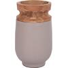 ΔΙΑΚΟΣΜΗΤΙΚΟ ΒΑΖΟ ΔΑΠΕΔΟΥ LINTER HM4662.05S FIBER CEMENT ΓΚΡΙ ΜΑΤ--ΞΥΛΟ ΤΕΑΚ Φ34x60Υεκ