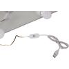 ΤΟΥΑΛΕΤΑ ΜΕ ΦΩΤΙΣΜΟ LED-ΡΑΦΙΑ-ΣΥΡΤΑΡΙΑ LAURYN HM2502.03 ΛΕΥΚΟ 108x40x140Υεκ