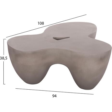 ΤΡΑΠΕΖΙ ΣΑΛΟΝΙΟΥ SALLEN HM18161.03 FIBER CEMENT ΣΕ ΓΚΡΙ--108x94x38,5Υεκ.