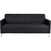 ΚΑΝΑΠΕΣ 3ΘΕΣΙΟΣ NELLIE HM3159.31 ΜΕ ΜΑΥΡΟ PU 163x71x71Υ εκ.