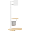 Βάση τηλεόρασης δαπέδου BRATECK FS54-22T-02W, 17-43", έως 15kg, με ράφι & ροδάκια