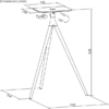 Βάση projector δαπέδου Bratech PRB-24, έως 10kg