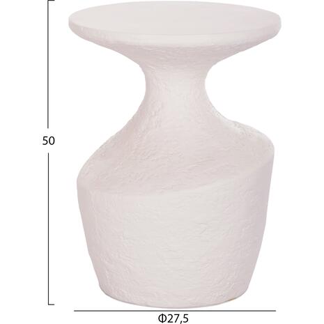 ΤΡΑΠΕΖΙ ΒΟΗΘΗΤΙΚΟ REBON HM18156.02S FIBER CEMENT ΣΕ ΛΕΥΚΟ--Φ27.5x50Υεκ.