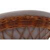 ΒΟΗΘΗΤΙΚΟ ΤΡΑΠΕΖΙ ΣΤΡΟΓΓΥΛΟ DELIA HM18167.03 FIBER CEMENT ΓΚΡΙ & RATTAN Φ40x45Υεκ