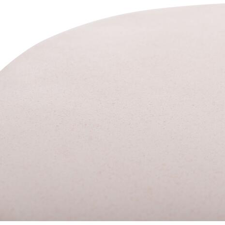 ΒΟΗΘΗΤΙΚΟ ΤΡΑΠΕΖΙ ΣΤΡΟΓΓΥΛΟ DELIA HM18167.02 FIBER CEMENT ΛΕΥΚΟ & RATTAN Φ40x45Υεκ