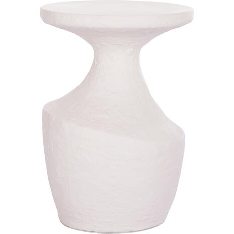 ΤΡΑΠΕΖΙ ΒΟΗΘΗΤΙΚΟ REBON HM18156.02L FIBER CEMENT ΣΕ ΛΕΥΚΟ--Φ40x56.5Υεκ.