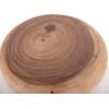ΤΡΑΠΕΖΙ ΒΟΗΘΗΤΙΚΟ PUFFAT HM18172.02 FIBER CEMENT ΛΕΥΚΟ- ΞΥΛΟ TEAK TOP Φ45x46Υεκ.