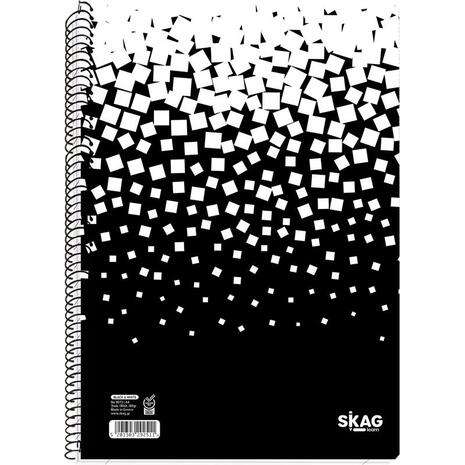 Τετράδιο σπιράλ SKAG Black & White Α4 3 θεμάτων 90 φύλλων (292511) (Διάφορα σχέδια)