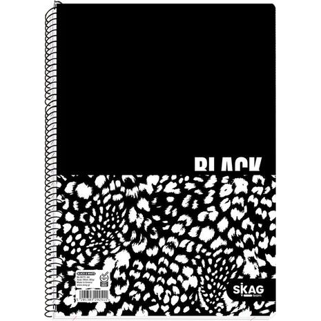 Τετράδιο σπιράλ SKAG Black & White Α4 3 θεμάτων 90 φύλλων (292511) (Διάφορα σχέδια)