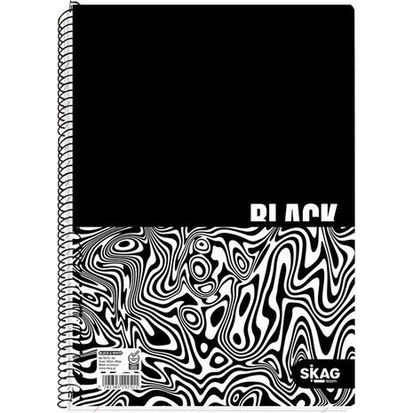 Τετράδιο σπιράλ SKAG Black & White Α4 3 θεμάτων 90 φύλλων (292511) (Διάφορα σχέδια)