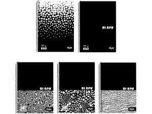 Τετράδιο σπιράλ SKAG Black & White Α4 4 θεμάτων 120 φύλλων σε διάφορα σχέδια (297110) (Διάφορα σχέδια)