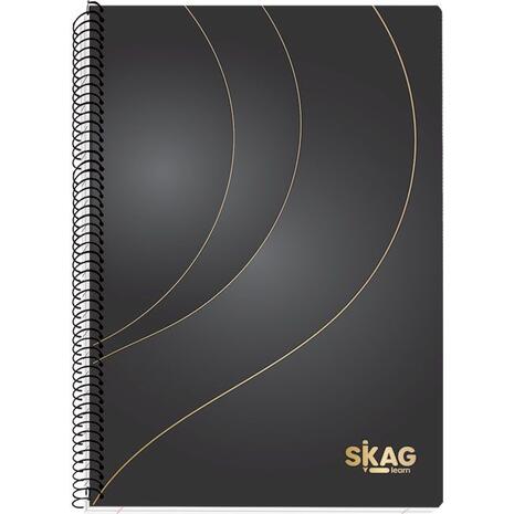Τετράδιο σπιράλ Skag Gold & silver Α4 2 θεμάτων (Χάρτινο Εξώφυλλο) (303286) (Διάφορα χρώματα)