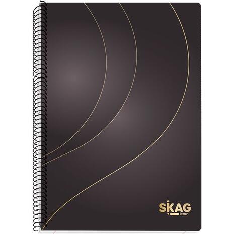 Τετράδιο σπιράλ Skag Gold & silver Α4 2 θεμάτων (Χάρτινο Εξώφυλλο) (303286) (Διάφορα χρώματα)