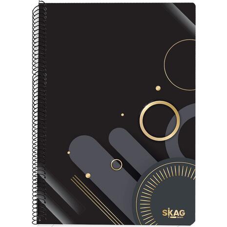 Τετράδιο σπιράλ Skag Gold & silver Α4 2 θεμάτων (Χάρτινο Εξώφυλλο) (303286) (Διάφορα χρώματα)