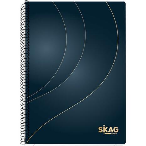 Τετράδιο σπιράλ Skag Gold & silver Α4 3 θεμάτων (Χάρτινο Εξώφυλλο) (303293) (Διάφορα χρώματα)