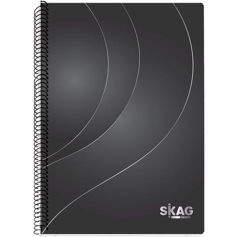 Τετράδιο σπιράλ Skag Gold & silver Α4 3 θεμάτων (Χάρτινο Εξώφυλλο) (303293) (Διάφορα χρώματα)