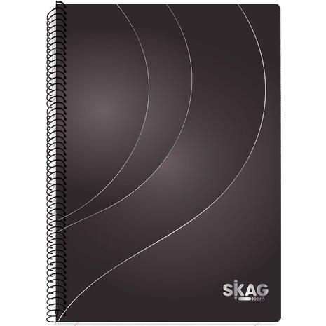 Τετράδιο σπιράλ Skag Gold & silver Α4 3 θεμάτων (Χάρτινο Εξώφυλλο) (303293) (Διάφορα χρώματα)