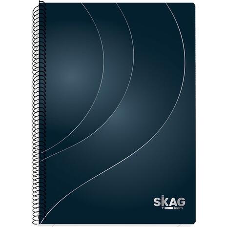 Τετράδιο σπιράλ Skag Gold & silver Α4 3 θεμάτων (Χάρτινο Εξώφυλλο) (303293) (Διάφορα χρώματα)