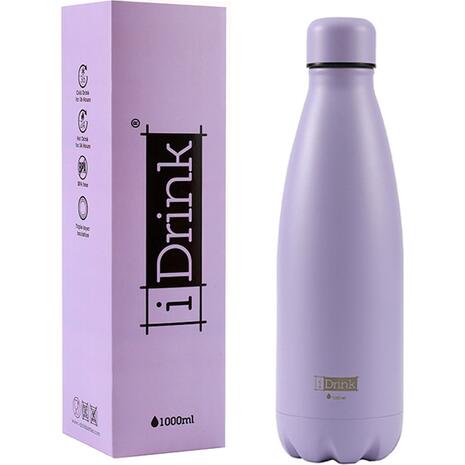 Μπουκάλι θερμός i-Drink ID1021 Therm Bottle 1000ml Ras.Purple (Purple)