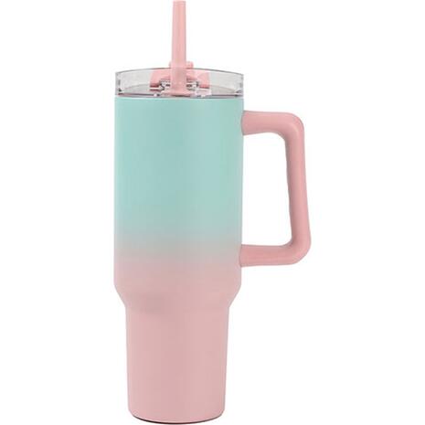 Κούπα θερμός iDrink ID0255 Travel Mug 1200ml Pink/Green