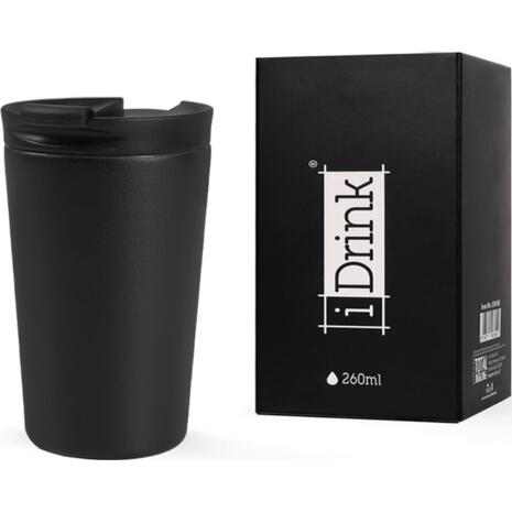 Κούπα Θερμός iDrink ID0236 Travel Mug 260ml Black
