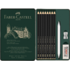Σετ μολύβια σχεδίου και αξεσουάρ Faber Castell Pitt graphite matt σε μεταλλική κασετίνα 11 τεμαχίων