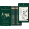 Σετ μολύβια σχεδίου Faber Castell 9000 σε μεταλλική κασετίνα 12 τεμαχίων
