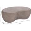 ΤΡΑΠΕΖΙ ΣΑΛΟΝΙΟΥ GERSON HM18151.03L FIBER CEMENT ΣΕ ΓΚΡΙ--122x78,5x40Υεκ.