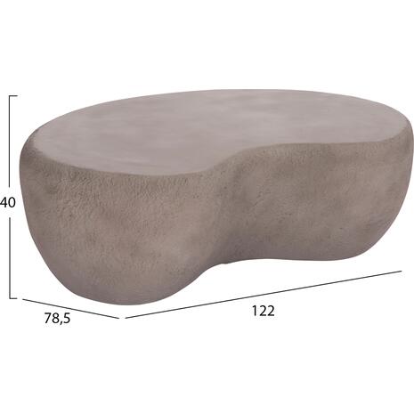 ΤΡΑΠΕΖΙ ΣΑΛΟΝΙΟΥ GERSON HM18151.03L FIBER CEMENT ΣΕ ΓΚΡΙ--122x78,5x40Υεκ.