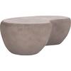 ΤΡΑΠΕΖΙ ΣΑΛΟΝΙΟΥ GERSON HM18151.03L FIBER CEMENT ΣΕ ΓΚΡΙ--122x78,5x40Υεκ.