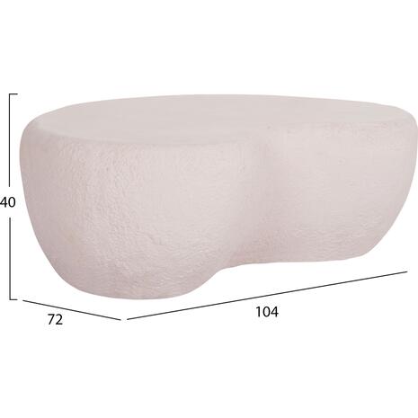 ΤΡΑΠΕΖΙ ΣΑΛΟΝΙΟΥ GERSON HM18151.02S FIBER CEMENT ΣΕ ΛΕΥΚΟ--104x72x40Υεκ.