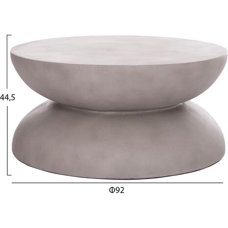 ΤΡΑΠΕΖΙ ΣΑΛΟΝΙΟΥ ANNA HM18158.03 FIBER CEMENT ΣΕ ΓΚΡΙ--Φ92x44.5Υεκ
