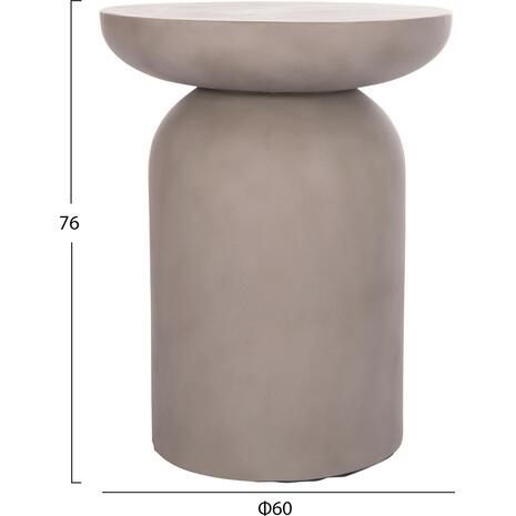 ΒΟΗΘΗΤΙΚΟ ΤΡΑΠΕΖΙ ANNA HM18160.03 FIBER CEMENT ΣΕ ΓΚΡΙ--Φ60x76Υεκ.