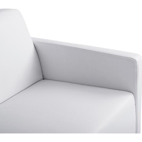 ΚΑΝΑΠΕΣ 2ΘΕΣΙΟΣ NELLIE HM3159.22 ΜΕ ΛΕΥΚΟ PU 113x71x71Υ εκ.