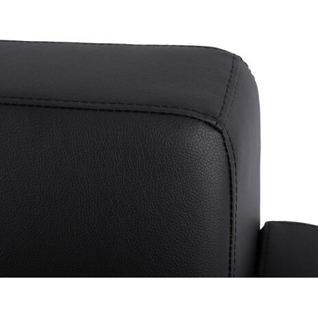 ΚΑΝΑΠΕΣ 2ΘΕΣΙΟΣ NELLIE HM3159.21 ΜΕ ΜΑΥΡΟ PU 113x71x71Υ εκ.