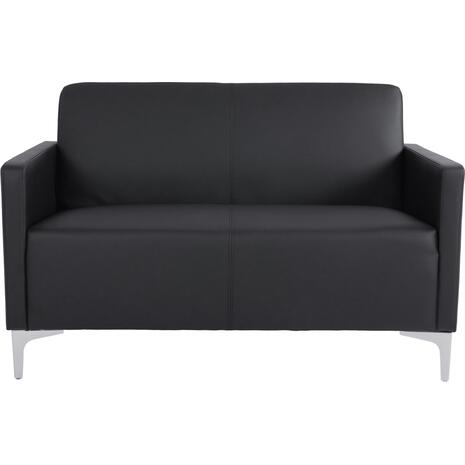 ΚΑΝΑΠΕΣ 2ΘΕΣΙΟΣ NELLIE HM3159.21 ΜΕ ΜΑΥΡΟ PU 113x71x71Υ εκ.