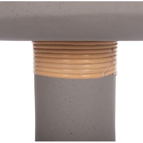 ΒΟΗΘΗΤΙΚΟ ΤΡΑΠΕΖΙ TRED(T) HM18169.03 FIBER CEMENT ΓΚΡΙ-ΦΥΣΙΚΟ RATTAN--Φ40x61Υεκ.