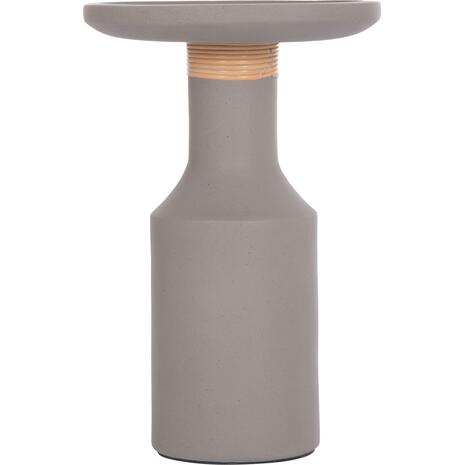 ΒΟΗΘΗΤΙΚΟ ΤΡΑΠΕΖΙ TRED(T) HM18169.03 FIBER CEMENT ΓΚΡΙ-ΦΥΣΙΚΟ RATTAN--Φ40x61Υεκ.