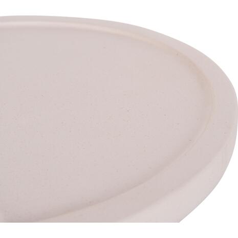ΒΟΗΘΗΤΙΚΟ ΤΡΑΠΕΖΙ TRED(T) HM18169.02 FIBER CEMENT ΛΕΥΚΟ-ΦΥΣΙΚΟ RATTAN--Φ40x61Υεκ.