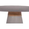 ΒΟΗΘΗΤΙΚΟ ΤΡΑΠΕΖΙ TRED HM18168.03 FIBER CEMENT ΓΚΡΙ-ΦΥΣΙΚΟ RATTAN--Φ49x30Υεκ.
