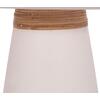 ΒΟΗΘΗΤΙΚΟ ΤΡΑΠΕΖΙ TRED HM18168.02 FIBER CEMENT ΛΕΥΚΟ-ΦΥΣΙΚΟ RATTAN--Φ49x30Υεκ.
